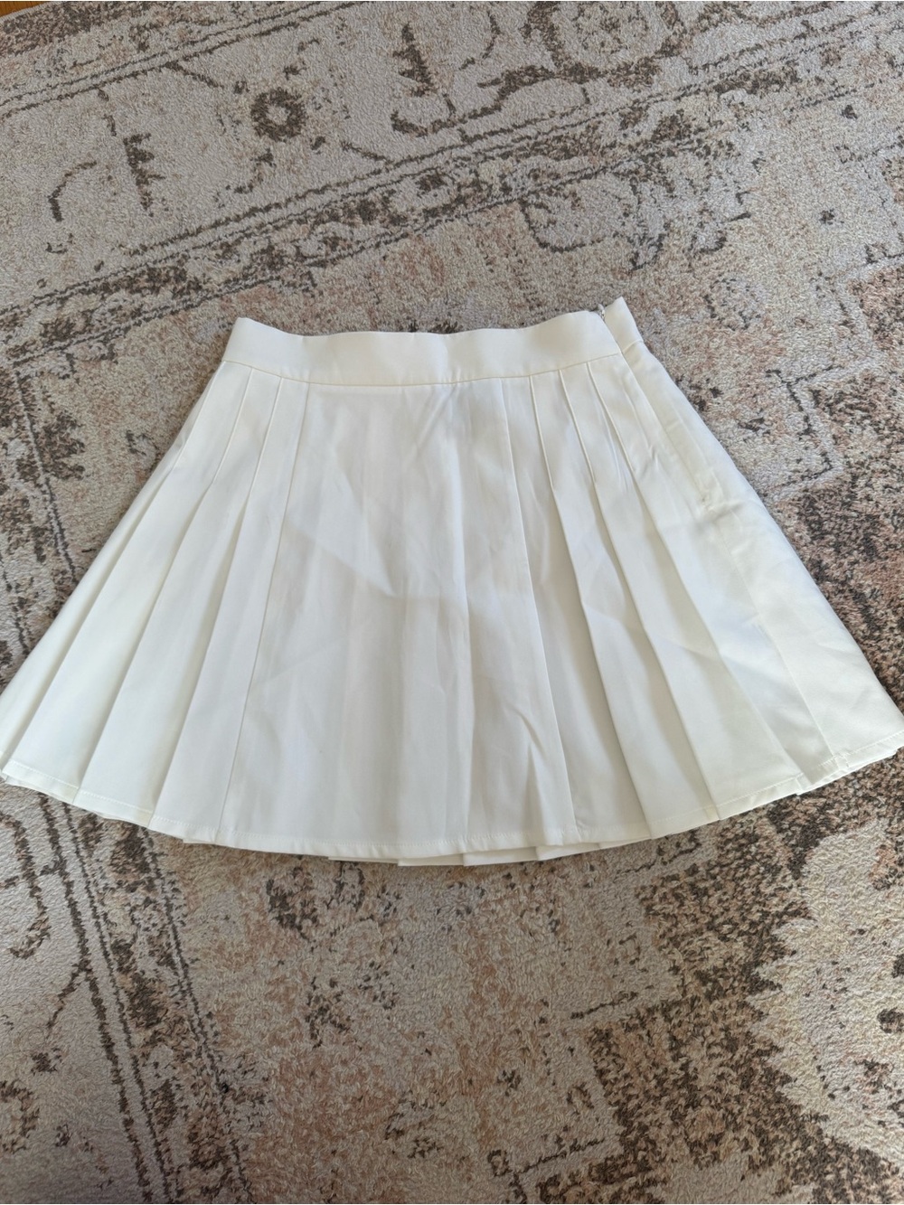 Princess Polly Pleated White Skirt